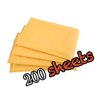 Kraft Padded Bubble Mailers #1 (7.25x11) 200 Sheets  
