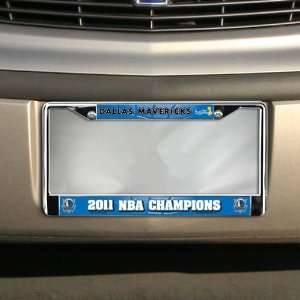  Dallas Mavericks 2011 NBA Champions Chrome License Plate 