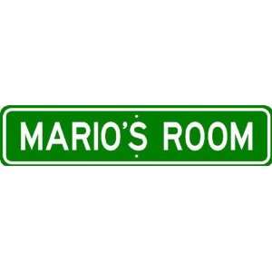 MARIO ROOM SIGN   Personalized Gift Boy or Girl, Aluminum 