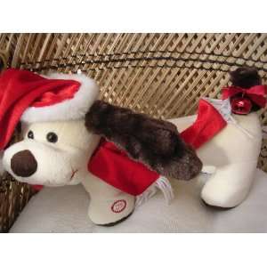  Christmas Plush Musical Dog ; Lights Flash, Tail Wags 