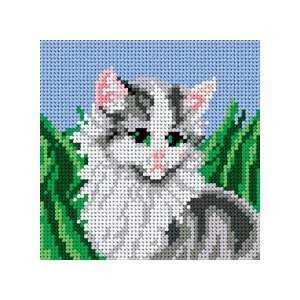  Pretty Cat Needlepoint Canvas Arts, Crafts & Sewing