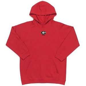 Georgia Bulldogs NCAA Youth JV Hooded Sweatshirt (Dark Red) (Small 