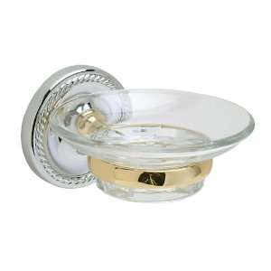   La Quinta Solid Brass Soap Holder with Glass Dish from the La Quinta C