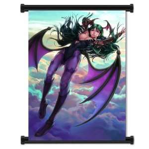  Darkstalkers Nightwarriors Morrigan Game Fabric Wall 