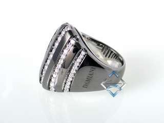 Damiani 18K Black Gold and Micro Pave Diamond Ring SAVE  