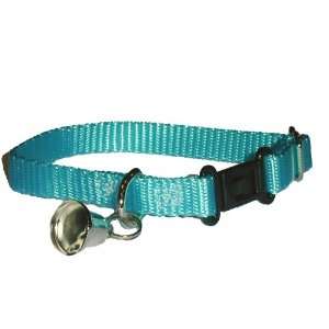 Sandia Pet Products Turquoise Ferret Collar with Bell   adjustable 4 