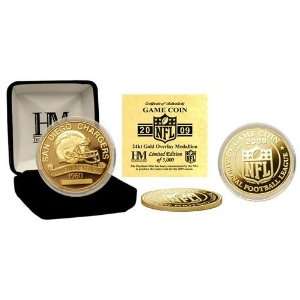   San Diego Chargers 24KT 2009 Gold Game Coin