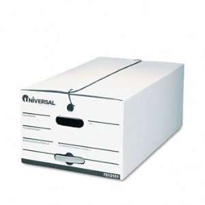Universal 75131   String/Button Storage Box, Legal, Fiberboard, White 
