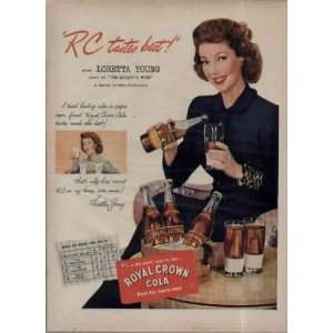   Samuel Goldwyn Production.  1948 Royal Crown Cola Ad, A2316