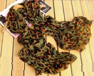2011 Winter Celebrity Stole Large Yearly Shawl LEOPARD Print Neck 