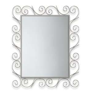  Silver Scroll Framed Wall Mirror