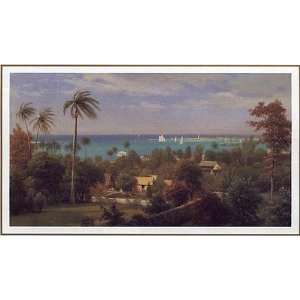  Albert Bierstadt   Bahamas Harbour 1882 Canvas