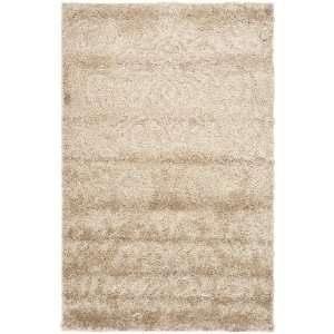  Safavieh Florida Shag SG460 BEIGE / CRÈAM 5 3 X 7 6 