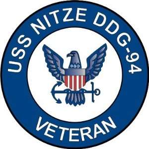  US Navy USS Nitze DDG 94 Ship Veteran Decal Sticker 3.8 6 