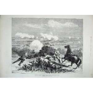  War Egypt 1882 View Action Horse Soldiers Battle Print 