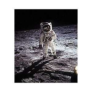 Buzz Aldrin on Moon   11 x 14 Matted Print 