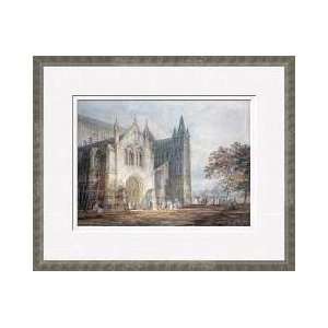  The North Porch Of Salisbury Cathedral Framed Giclee Print 