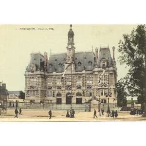  1910 Vintage Postcard Hotel de Ville Versailles France 