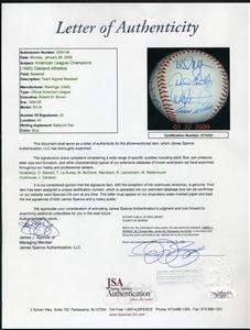 1989 Oakland As Team Signed Baseball Mark McGwire PSA/DNA Certified 