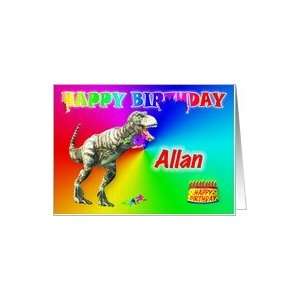  Allan, T rex Birthday Card Eater Card Health & Personal 