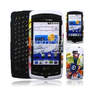   STARS DESIGN HARD 2 PC CASE + LCD Screen Protector for LG ALLY SKIN