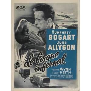   French 27x40 Humphrey Bogart June Allyson Keenan Wynn