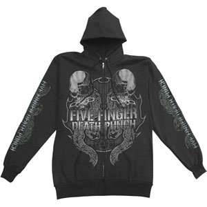   Five Finger Death Punch   Hooded Sweatshirts   Zippered Band Clothing