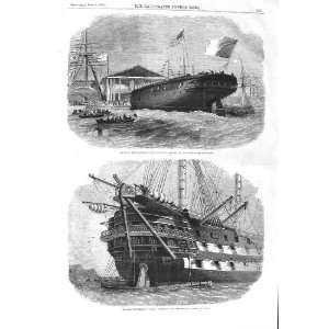  1858 PORTUGUESE SHIP SAGRES LIMEHOUSE AGAMEMNON CABLE 