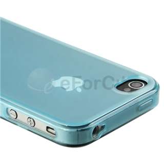 5x TPU Rubber Soft Case Cover For iPhone 4 G 4S Purple+Smoke Diamond 