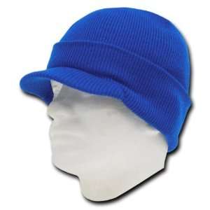  by Decky ROYAL BLUE CURVED VISOR BEANIE JEEP CAP CAPS HAT 