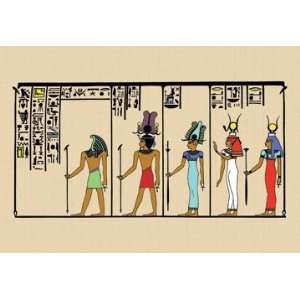  Horus, Ras, Isis and Ra Ta 20X30 Canvas