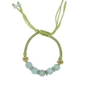  Brilliant Color Jade Beads Alternate with Pi Disc Which Defines 