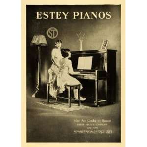  1920 Ad Estey Piano Co Logo Vintage Musical Instrument 