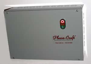 20 HP manual start ROTARY PHASE CONVERTER CONTROL PANEL  