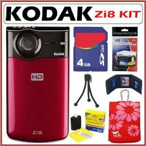  Kodak Zi8 High Definition Pocket Digital Video Camera with 