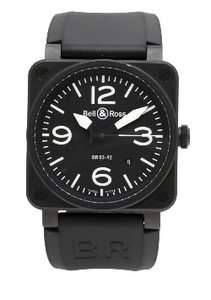 Bell And Ross BR03 92 CARBON Watch Aviation Black Dial  