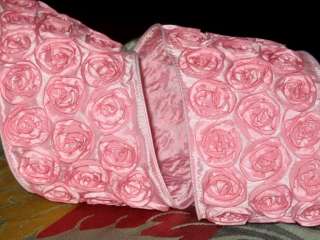 Shabby Chic Pink Rosette Ribbon Passementerie Trim  