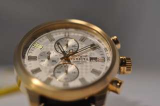 New Mens Invicta 1681 Specialty Collection Chronograph Gold Watch NO 
