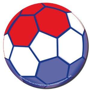  RWB Soccer Ball Car Magnet