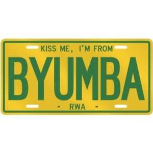   ME , I AM FROM BYUMBA  RWANDA LICENSE PLATE SIGN CITY