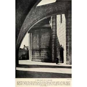  1935 Print Italy Assisi Basilica of Saint Clare Gothic 