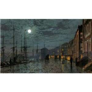  City Docks By Moonlight by John atkinson Grimshaw . Art 