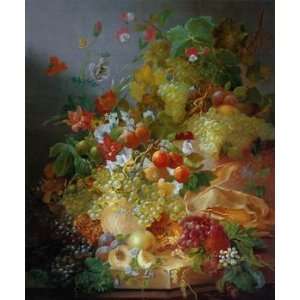   van der Jan Still life with fruits &flowers Sun