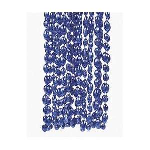  Blue Football Bead Necklaces (1 dozen)   Bulk [Toy 