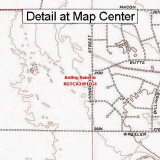 USGS Topographic Quadrangle Map   Astley Rancho, California (Folded 