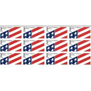 1991 (NON DENOMINATED) F & FLAG #2522a Booklet Pane of 12 x 29 cents 