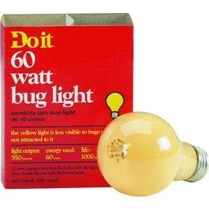  Do it Light Bulb, 60W 2PK YEL BUG BULB