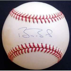  BARRY BONDS Autographed Baseball w/COA Score Board Sports 