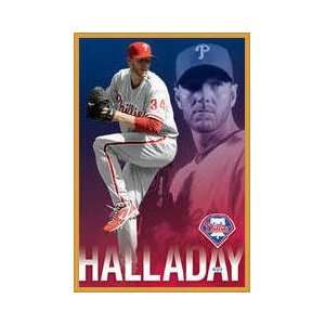  Phillies Roy Halladay Framed Poster