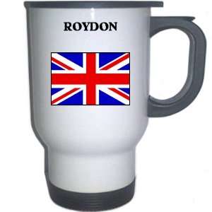  UK/England   ROYDON White Stainless Steel Mug 